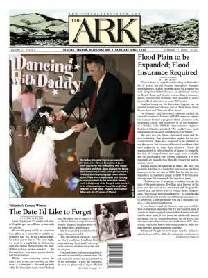 Front page of The Ark, February 11, 2009