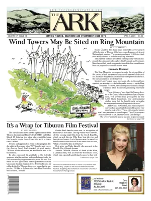Front page of The Ark, April 1, 2009