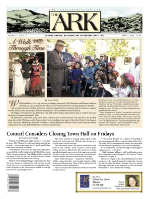 Front page of The Ark, April 8, 2009