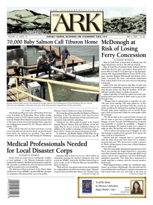 Front page of The Ark, May 6, 2009