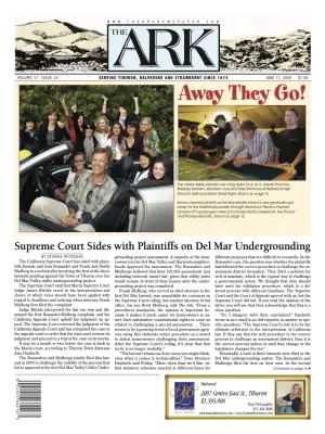 Front page of The Ark, June 17, 2009