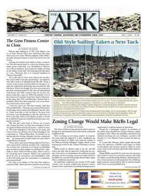 Front page of The Ark, July 1, 2009