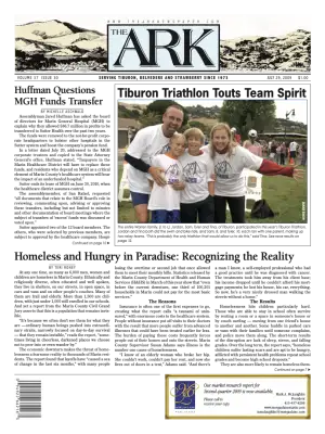Front page of The Ark, July 29, 2009