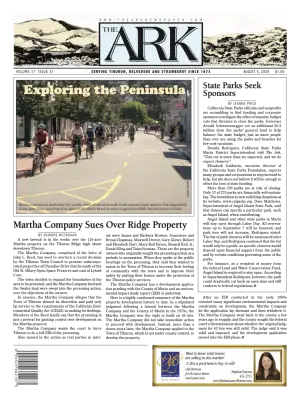 Front page of The Ark, August 5, 2009