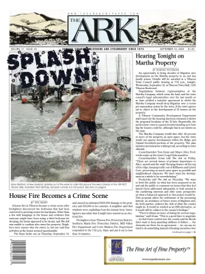Front page of The Ark, September 16, 2009