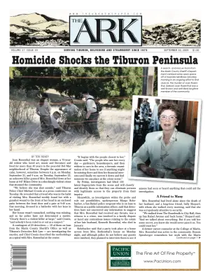 Front page of The Ark, September 30, 2009