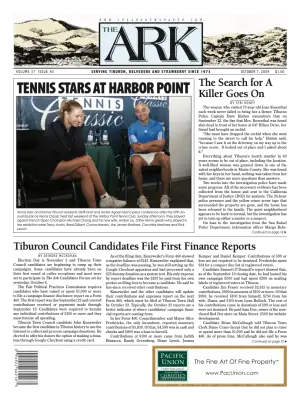 Front page of The Ark, October 7, 2009