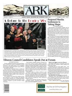 Front page of The Ark, October 14, 2009
