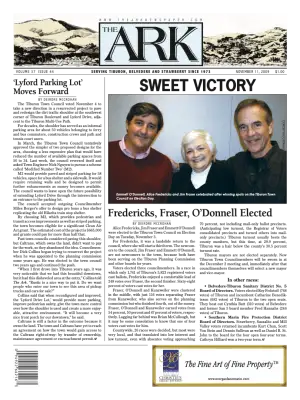 Front page of The Ark, November 11, 2009