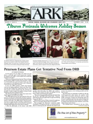 Front page of The Ark, December 9, 2009