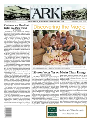 Front page of The Ark, December 16, 2009