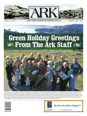 Front page of The Ark, December 23, 2009