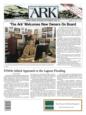 Front page of The Ark, January 20, 2010