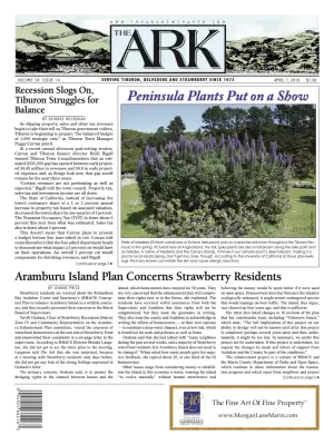 Front page of The Ark, April 7, 2010