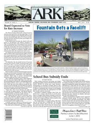 Front page of The Ark, May 5, 2010