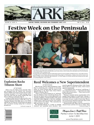 Front page of The Ark, May 19, 2010