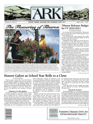 Front page of The Ark, June 9, 2010