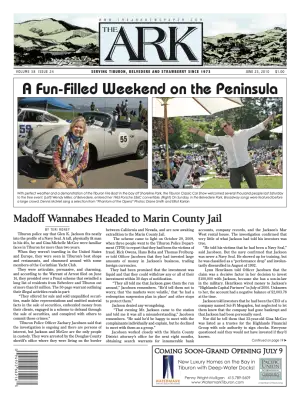 Front page of The Ark, June 23, 2010