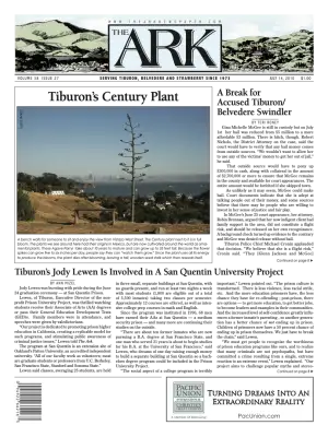 Front page of The Ark, July 14, 2010