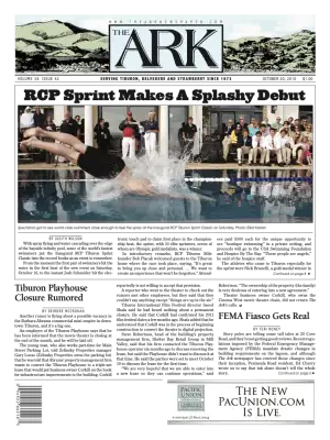 Front page of The Ark, October 20, 2010