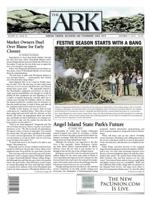 Front page of The Ark, November 17, 2010