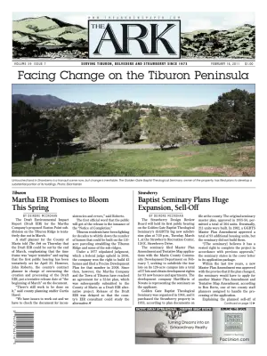 Front page of The Ark, February 16, 2011
