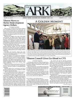 Front page of The Ark, February 23, 2011