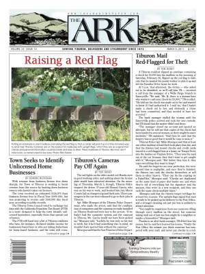 Front page of The Ark, March 9, 2011