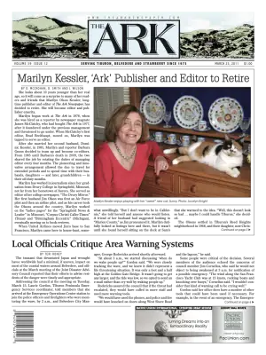Front page of The Ark, March 23, 2011