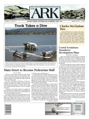 Front page of The Ark, March 30, 2011