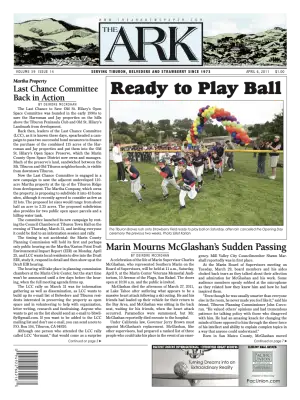 Front page of The Ark, April 6, 2011
