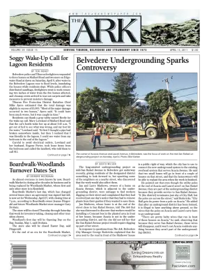Front page of The Ark, April 13, 2011