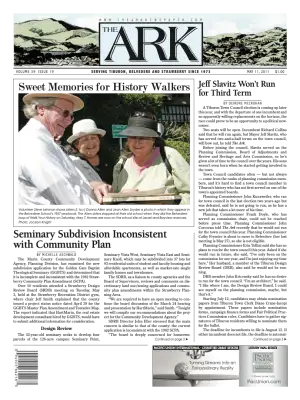 Front page of The Ark, May 11, 2011