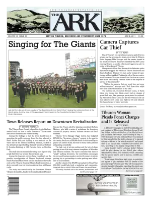 Front page of The Ark, June 8, 2011