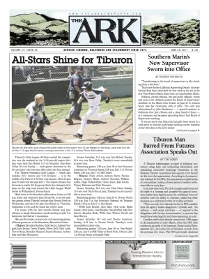 Front page of The Ark, June 29, 2011