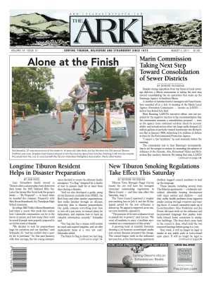 Front page of The Ark, August 3, 2011