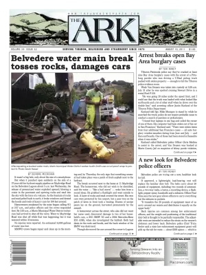 Front page of The Ark, August 10, 2011