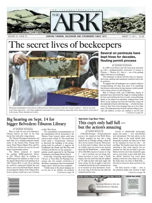 Front page of The Ark, August 17, 2011