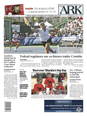 Front page of The Ark, September 28, 2011