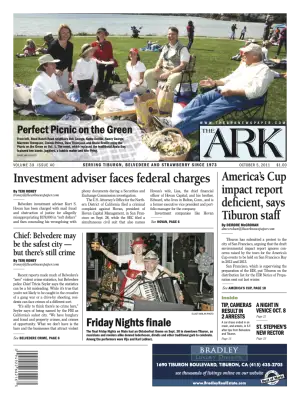 Front page of The Ark, October 5, 2011