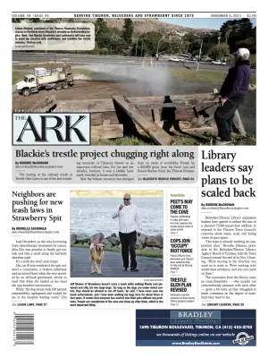 Front page of The Ark, November 9, 2011