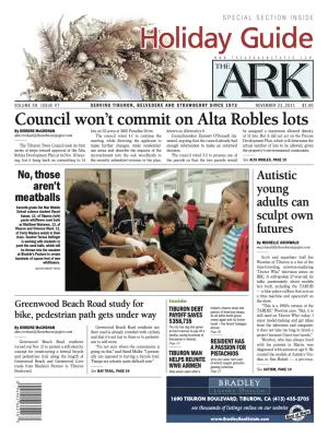 Front page of The Ark, November 23, 2011