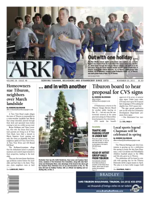 Front page of The Ark, November 30, 2011