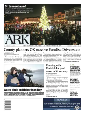 Front page of The Ark, December 7, 2011