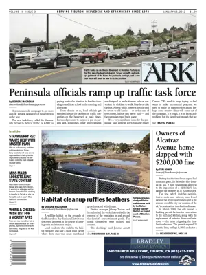 Front page of The Ark, January 18, 2012