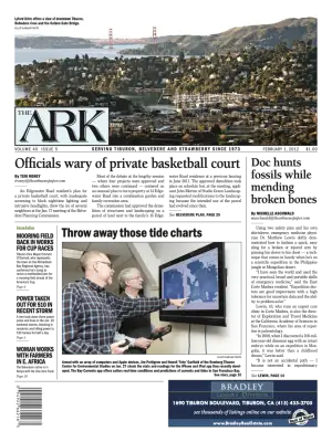 Front page of The Ark, February 1, 2012