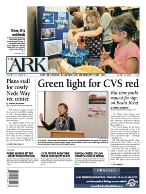 Front page of The Ark, March 14, 2012