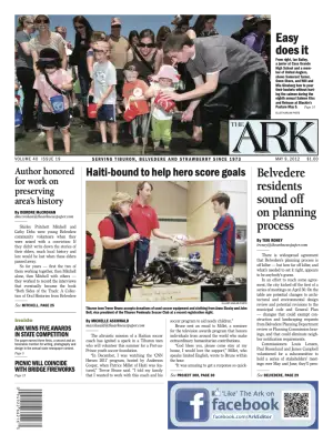 Front page of The Ark, May 9, 2012