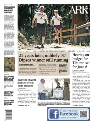 Front page of The Ark, June 6, 2012