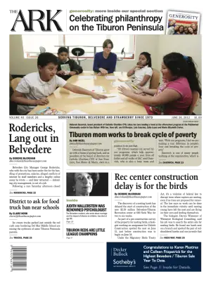 Front page of The Ark, June 27, 2012